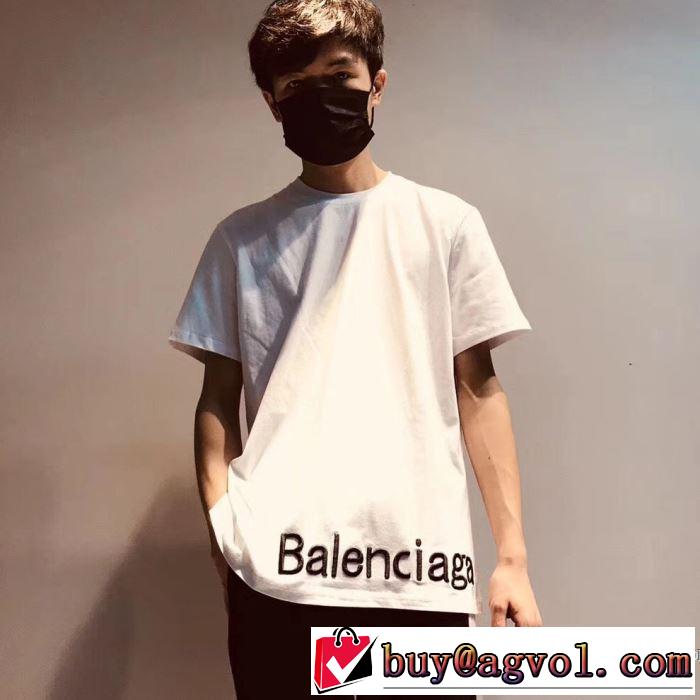 肌に馴染みやすい 2018春夏新作 超定番人気 半袖Tシャツ 2色可選 バレンシアガ BALENCIAGA