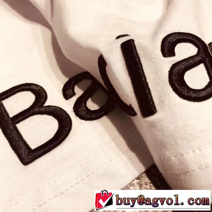 肌に馴染みやすい 2018春夏新作 超定番人気 半袖Tシャツ 2色可選 バレンシアガ BALENCIAGA