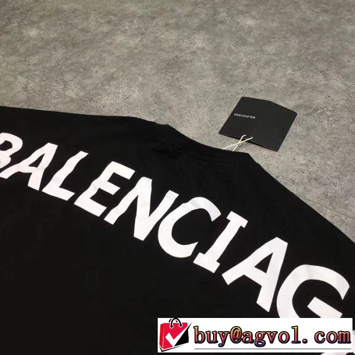 バレンシアガ BALENCIAGA 2色可選 カジュアル 2018春夏新作 半袖Tシャツ モデル大絶賛