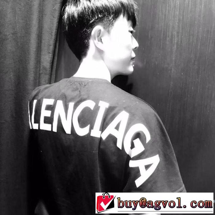 バレンシアガ BALENCIAGA 2色可選 カジュアル 2018春夏新作 半袖Tシャツ モデル大絶賛