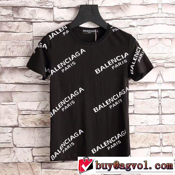 クールビズ 2018春夏新作 バレンシアガ BALENCIAGA 3色可選 定番品質保証 半袖Tシャツ