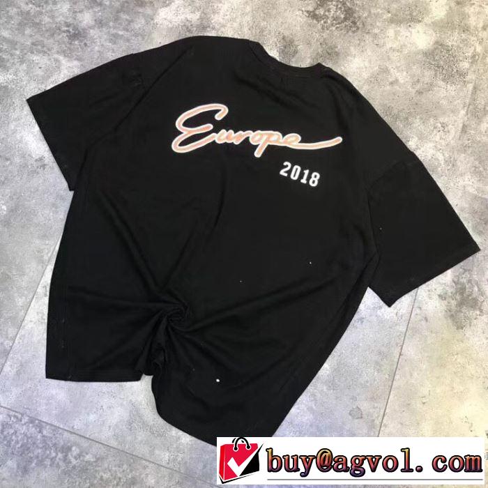 半袖Tシャツ バレンシアガ BALENCIAGA 2色可選 乾きやすい 2018春夏新作 個性的なモデル
