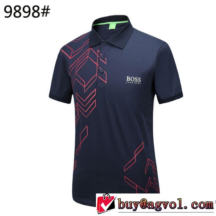 2018春夏新作 大胆なデザイン ヒューゴボス HUGO BOSS 柔らかい手触り 半袖Tシャツ 3色可選
