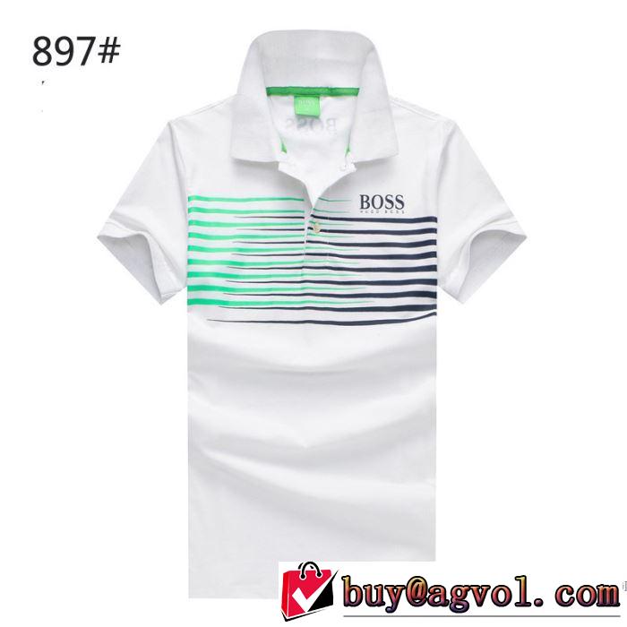 数量限定再入荷 ヒューゴボス HUGO BOSS 2018春夏新作 半袖Tシャツ 4色可選 収縮性のある