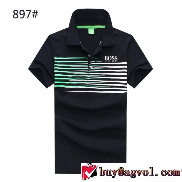 数量限定再入荷 ヒューゴボス HUGO BOSS 2018春夏新作 半袖Tシャツ 4色可選 収縮性のある