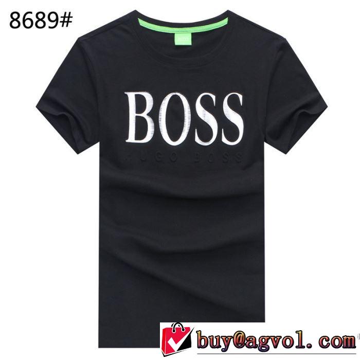 ヒューゴボス HUGO BOSS 2018夏の定番新品到来! 半袖Tシャツ 3色可選  着回し度抜群
