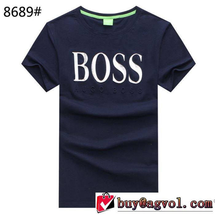ヒューゴボス HUGO BOSS 2018夏の定番新品到来! 半袖Tシャツ 3色可選  着回し度抜群