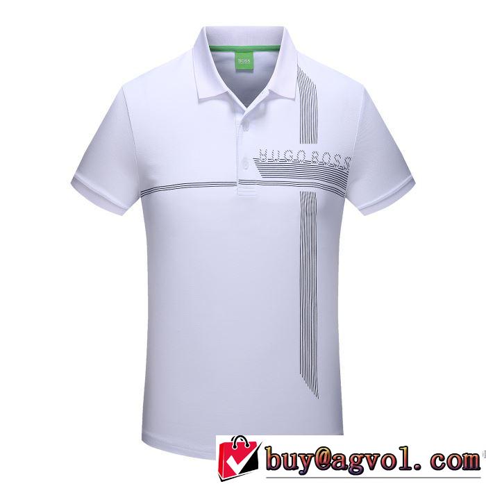 自然な肌触り ヒューゴボス HUGO BOSS 半袖Tシャツ 3色可選 オシャレを満喫できる 2018春夏新作