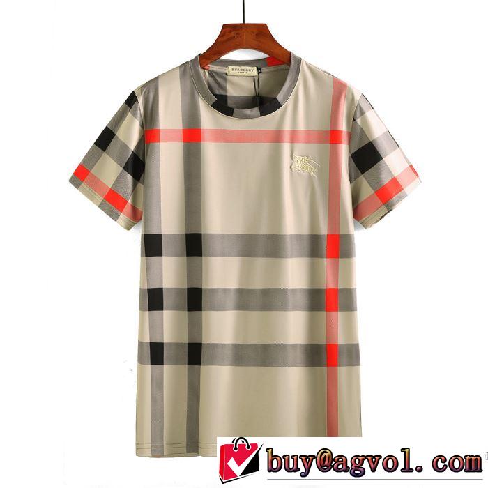  3色可選 収縮性のある 2018春夏新作 半袖Tシャツ バーバリー BURBERRY 大人気ブランド