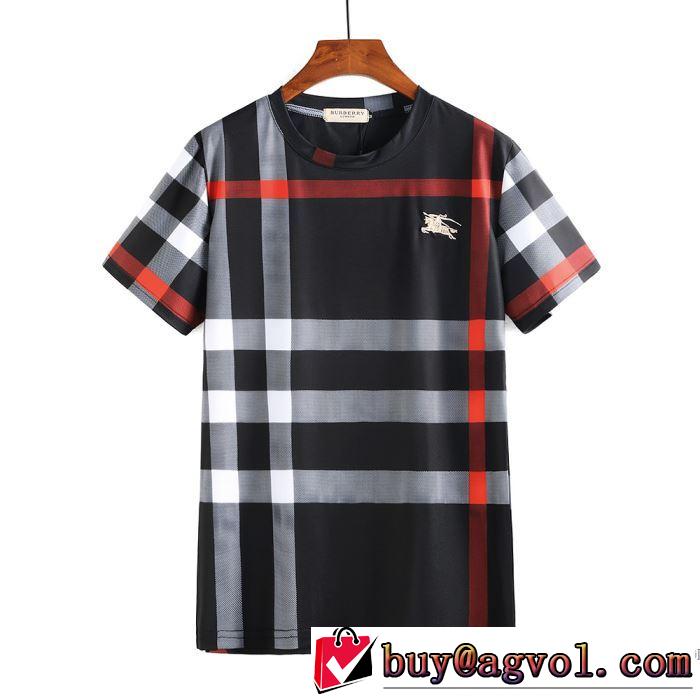 3色可選 収縮性のある 2018春夏新作 半袖Tシャツ バーバリー BURBERRY 大人気ブランド