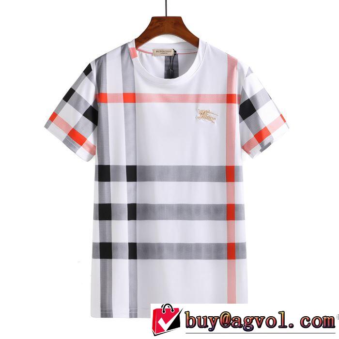 3色可選 収縮性のある 2018春夏新作 半袖Tシャツ バーバリー BURBERRY 大人気ブランド
