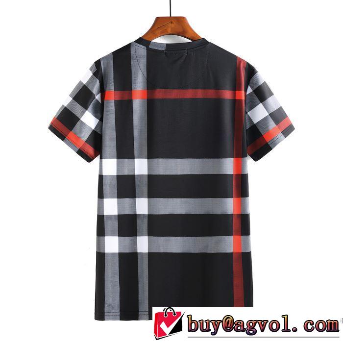 3色可選 収縮性のある 2018春夏新作 半袖Tシャツ バーバリー BURBERRY 大人気ブランド