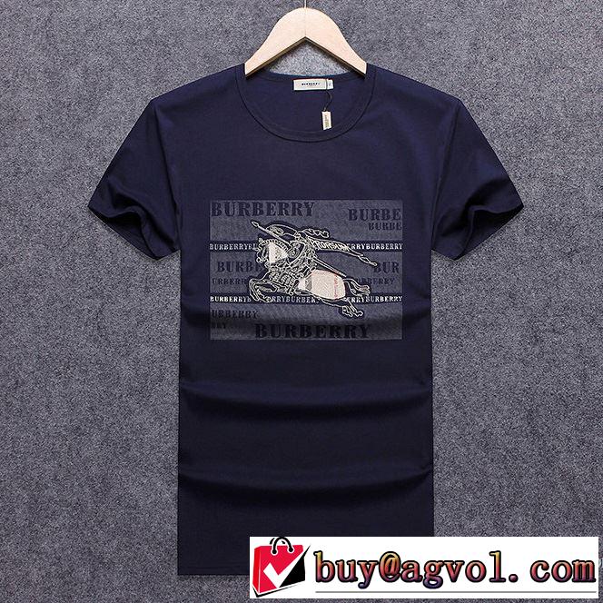 SALE品追加 2018春夏新作 3色可選 乾きやすい 半袖Tシャツ バーバリー BURBERRY