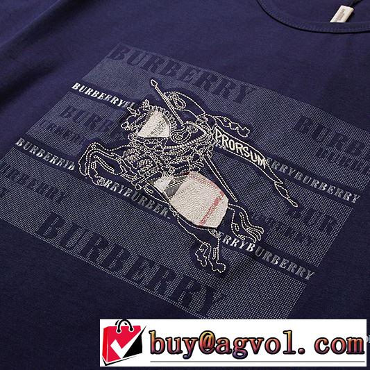 SALE品追加 2018春夏新作 3色可選 乾きやすい 半袖Tシャツ バーバリー BURBERRY