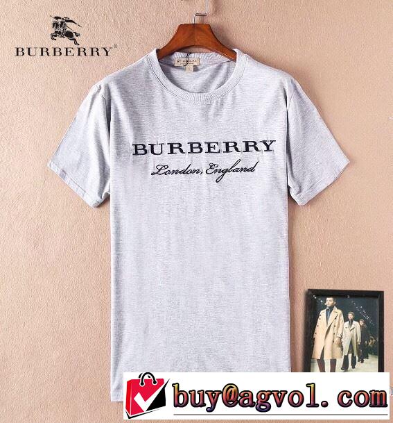 半袖Tシャツ バーバリー BURBERRY 4色可選 柔らかい手触り 2018春夏新作 欧米韓流