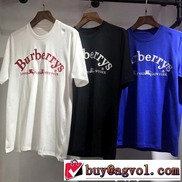  大人気ブランド バーバリー BURBERRY 格好良いアイテム 半袖Tシャツ 3色可選 人気デザインで欲しい