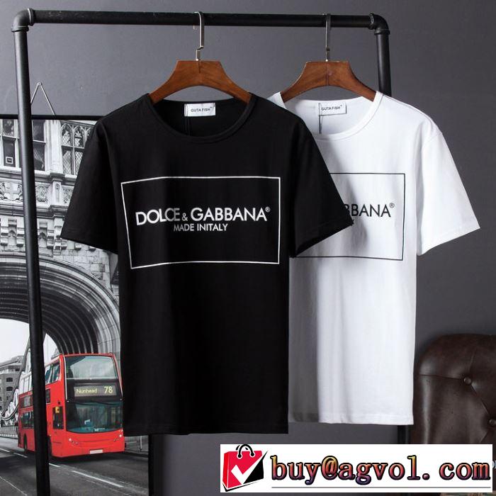 2色可選 ドルチェ＆ガッバーナ Dolce&Gabbana 2018春夏新作 半袖Tシャツ 海外セレブ愛用