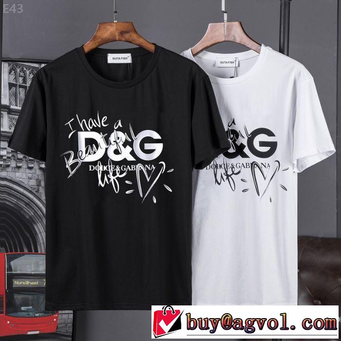 人気新品★超特価★ 2018春夏新作 半袖Tシャツ ドルチェ＆ガッバーナ Dolce&Gabbana 2色可選