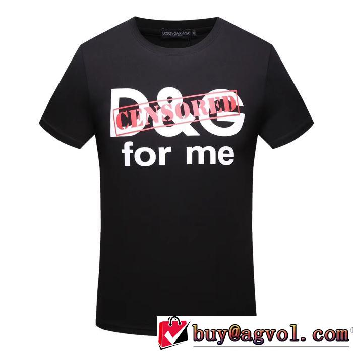 半袖Tシャツ 2色可選 履き心地 ドルチェ＆ガッバーナ Dolce&Gabbana 2018春夏新作 クールビズ