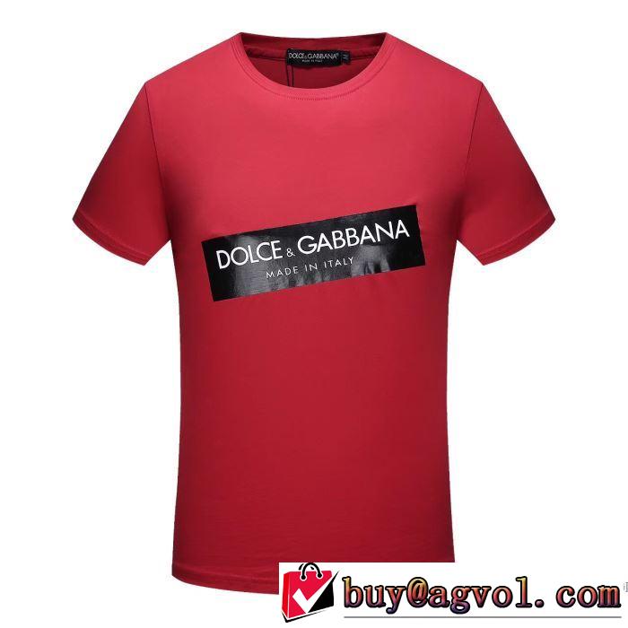ドルチェ＆ガッバーナ Dolce&Gabbana カジュアル 2018春夏新作 半袖Tシャツ 3色可選 在庫を確保