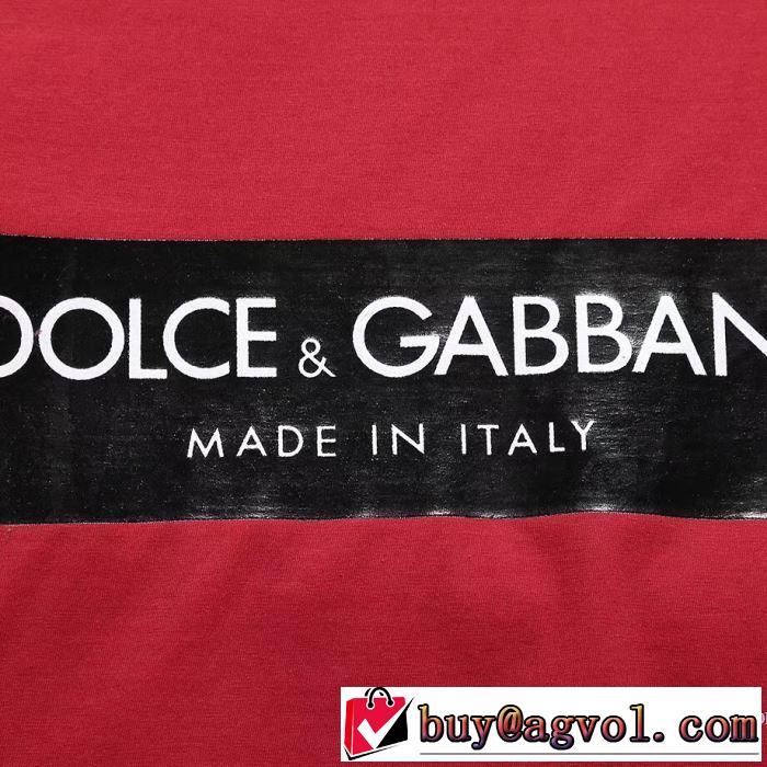 ドルチェ＆ガッバーナ Dolce&Gabbana カジュアル 2018春夏新作 半袖Tシャツ 3色可選 在庫を確保