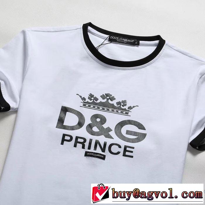 格好良いアイテム 半袖Tシャツ ドルチェ＆ガッバーナ Dolce&Gabbana 柔らかい手触り 2018春夏新作