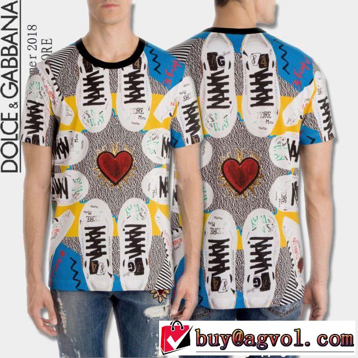 半袖Tシャツ 超目玉新作 2018年人気満々のブランド ドルチェ＆ガッバーナ Dolce&Gabbana