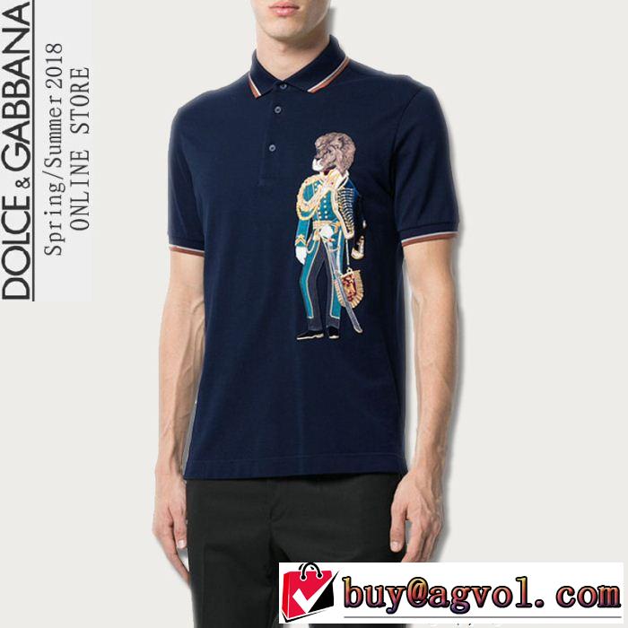 半額以下セール ドルチェ＆ガッバーナ Dolce&Gabbana 2018年春夏シーズン 半袖Tシャツ 3色可選