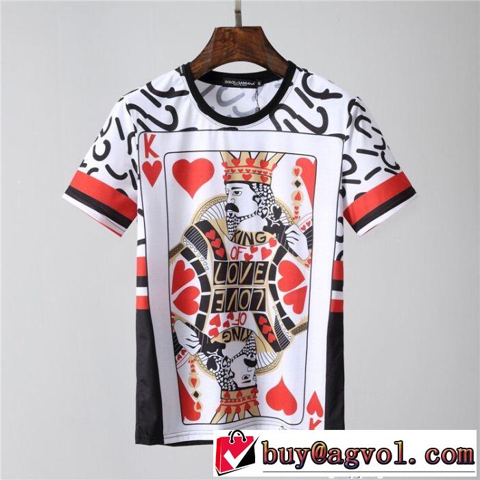ドルチェ＆ガッバーナ Dolce&Gabbana 2018年人気満々のブランド 半袖Tシャツ 旬のアイテム