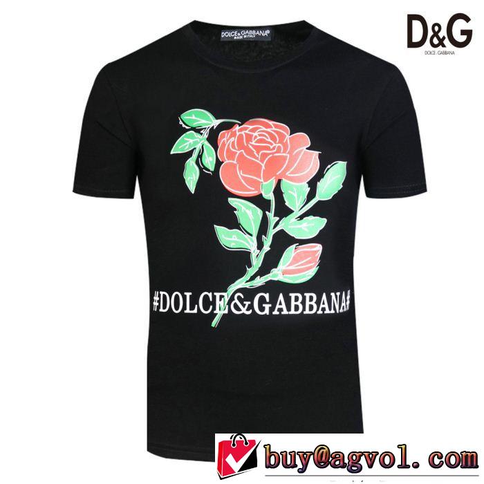 2色可選 半袖Tシャツ ドルチェ＆ガッバーナ Dolce&Gabbana 2018最高ランキング 定番品質保証