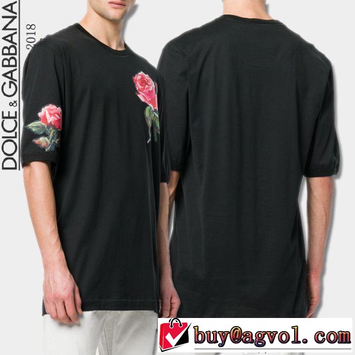 主役級のアイテム 半袖Tシャツ ドルチェ＆ガッバーナ Dolce&Gabbana 18ＳＳ美品 2色可選