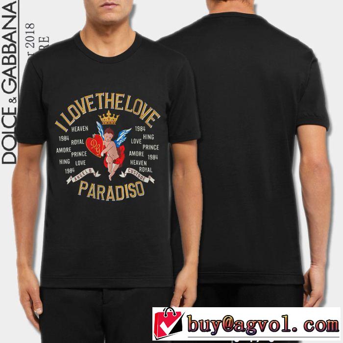 超人気美品 半袖Tシャツ ドルチェ＆ガッバーナ Dolce&Gabbana 2色可選 2018年春夏シーズン