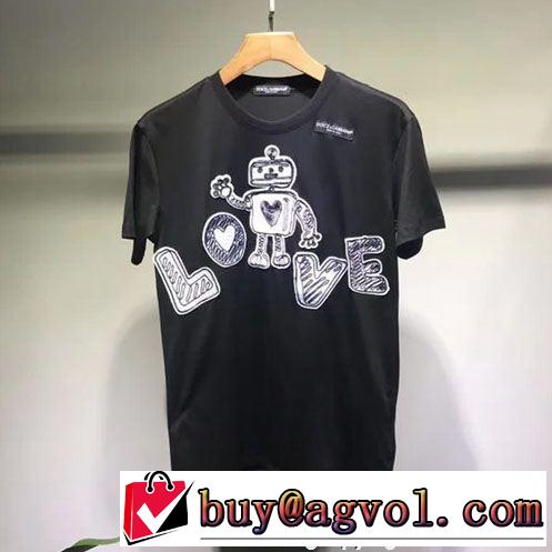 半袖Tシャツ 2色可選 有名人同じアイテム  ドルチェ＆ガッバーナ Dolce&Gabbana 数量限定再入荷