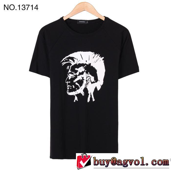 吸汗性に優れ ディーゼル DIESEL 2018春夏新作 半袖Tシャツ 4色可選 再入荷！