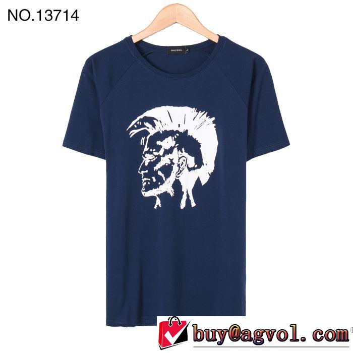 吸汗性に優れ ディーゼル DIESEL 2018春夏新作 半袖Tシャツ 4色可選 再入荷！