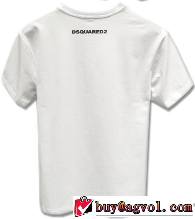 旬のアイテム ディースクエアード DSQUARED2 2018春夏新作 通気性に優れた 半袖Tシャツ 3色可選