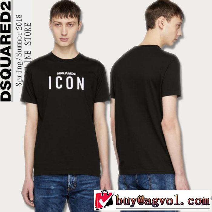 4色可選 吸汗速乾 ディースクエアード DSQUARED2 2018春夏新作 今季爆発的な人気 半袖Tシャツ
