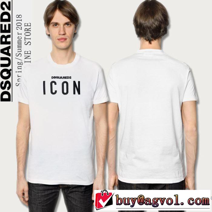 4色可選 吸汗速乾 ディースクエアード DSQUARED2 2018春夏新作 今季爆発的な人気 半袖Tシャツ