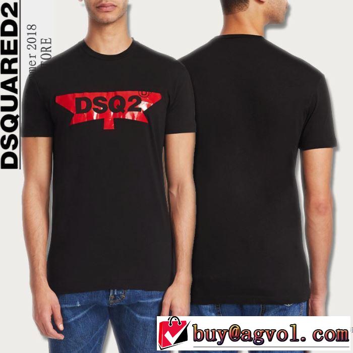 稀少*入手困難 ディースクエアード DSQUARED2 シンプル 2018春夏新作 半袖Tシャツ 2色可選