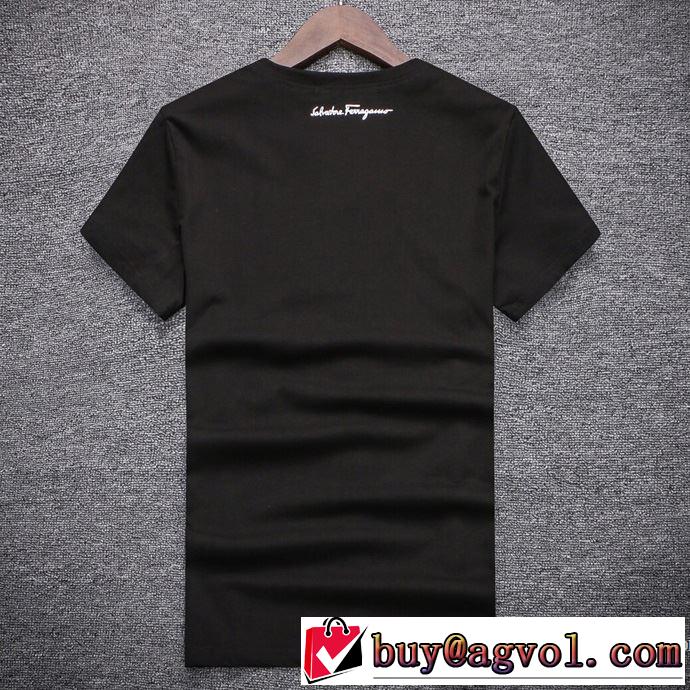 2018春夏新作 乾きやすい 半袖Tシャツ 3色可選 大人っぽく知的な サルヴァトーレフェラガモ FERRAGAMO