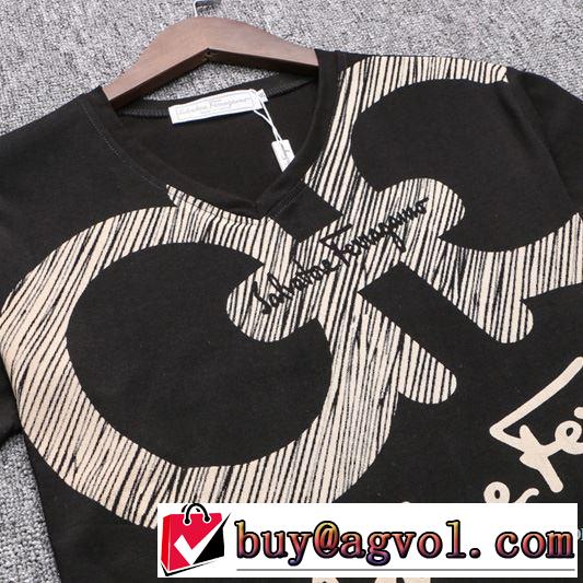 2018春夏新作 乾きやすい 半袖Tシャツ 3色可選 大人っぽく知的な サルヴァトーレフェラガモ FERRAGAMO