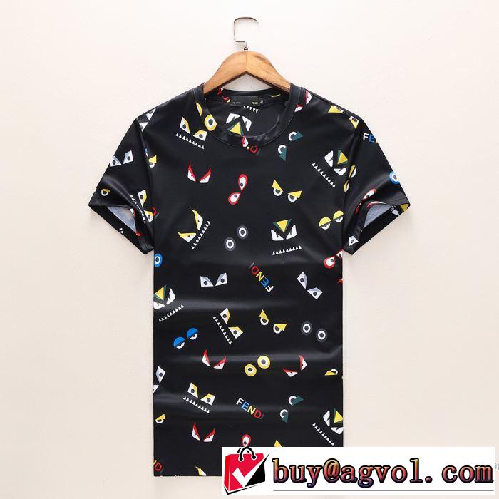 着回し度抜群 2色可選 半袖Tシャツ フェンディ FENDI 2018春夏新作 コスパ最高のプライス