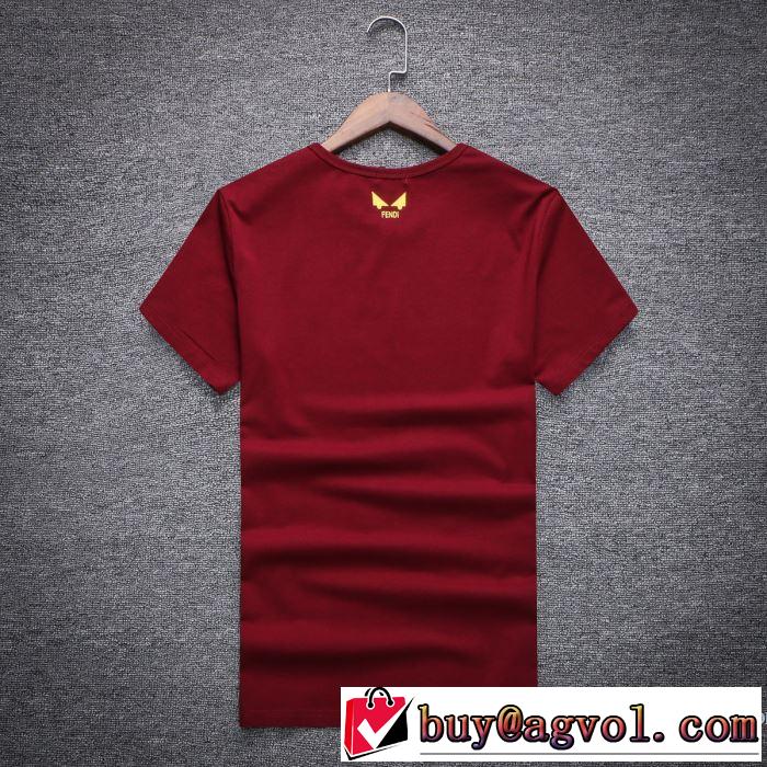 カジュアル ファッションスタッズ 2018春夏新作 半袖Tシャツ フェンディ FENDI 4色可選