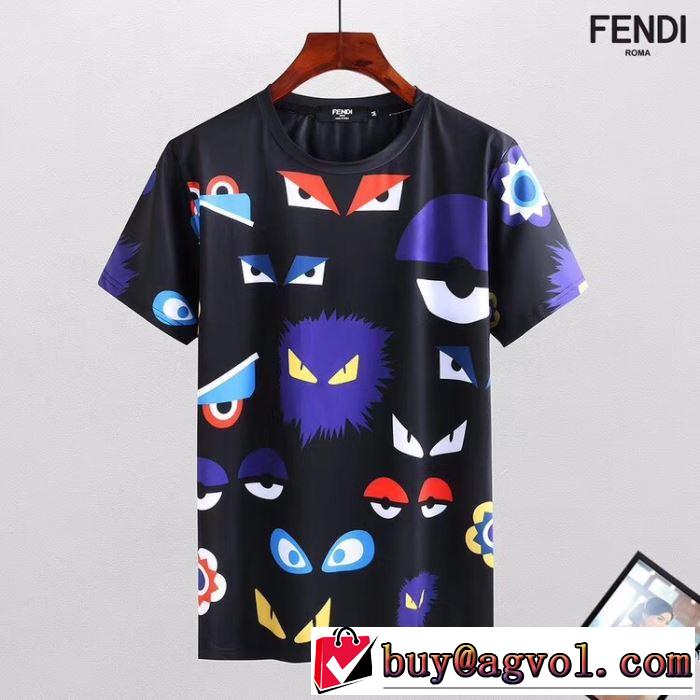 柔らかい手触り 2018春夏新作 半袖Tシャツ フェンディ FENDI 最終数量限り！