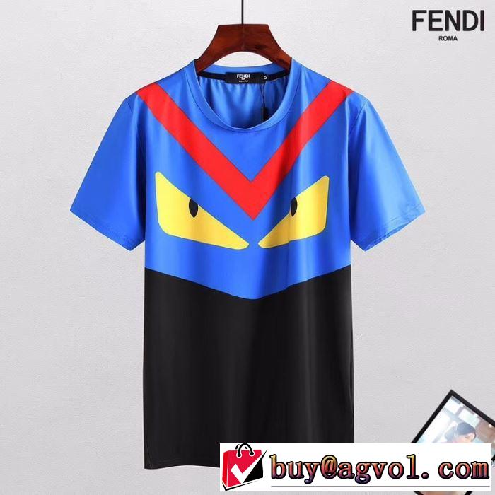 魅力をプラス 半袖Tシャツ フェンディ FENDI 2018春夏新作 着回し度抜群