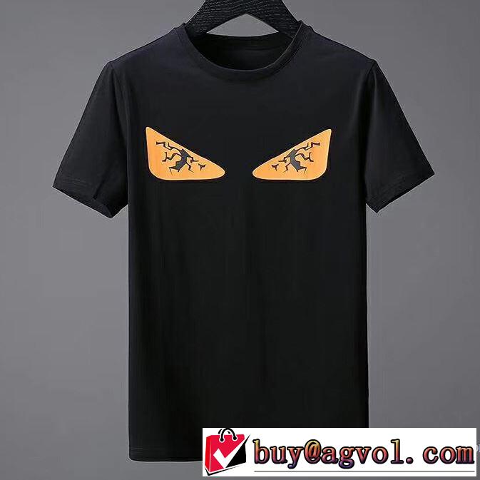 半袖Tシャツ ファッショニスタ愛用 フェンディ FENDI シンプル 2色可選 2018春夏新作
