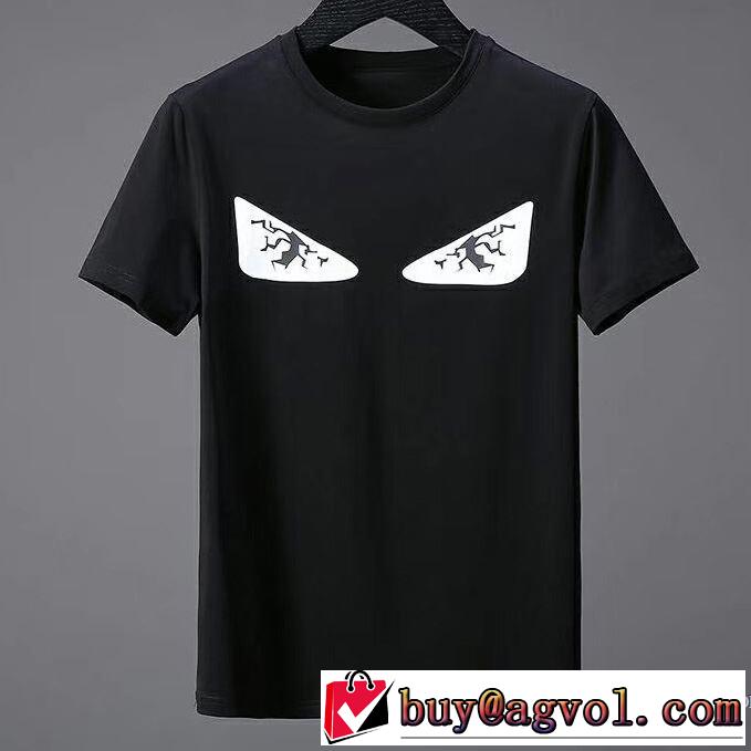 半袖Tシャツ ファッショニスタ愛用 フェンディ FENDI シンプル 2色可選 2018春夏新作
