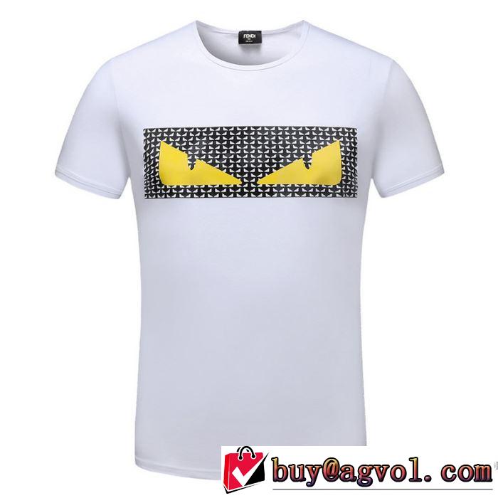 上品でベーシック 3色可選  2018春夏新作 半袖Tシャツ フェンディ FENDI シンプル
