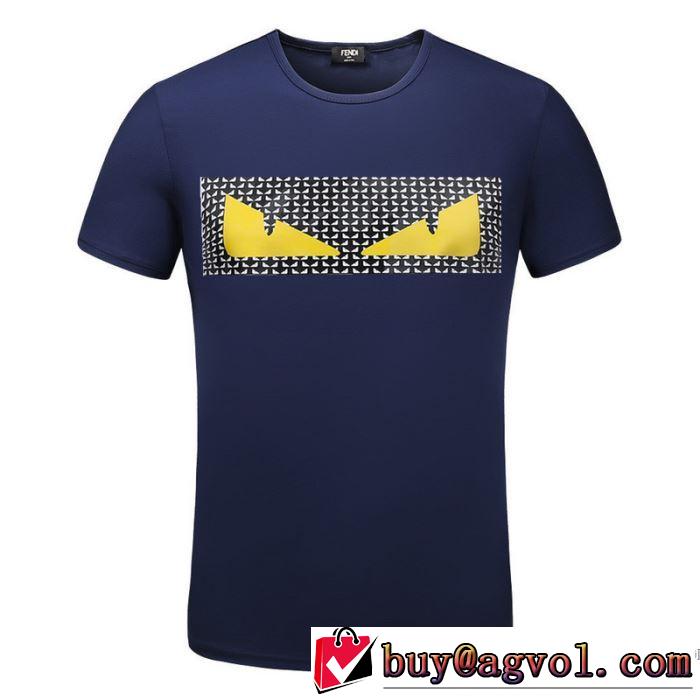 上品でベーシック 3色可選  2018春夏新作 半袖Tシャツ フェンディ FENDI シンプル