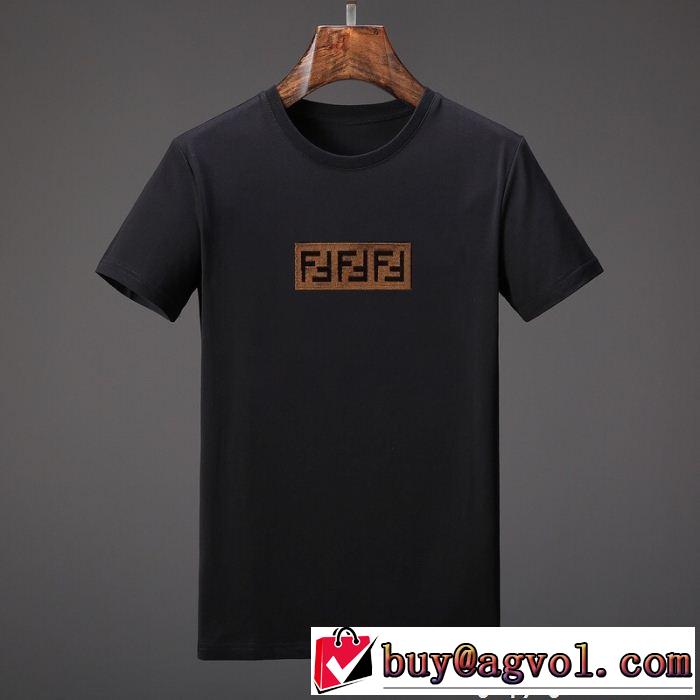 上品でベーシック フェンディ FENDI 半袖Tシャツ 2018夏の定番新品到来! 2色可選